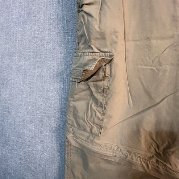Sonoma Mens Cargo/Convertible Pants Sz.34x30/Khaki/Hiking/Outdoor/Nylon Blend - Picture 2 of 9